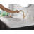 Trinsic Pull Down Bathroom Faucet, Bathroom Pull Out Faucet, Gold Single Hole Bathroom Faucet with Pull Down, Bathroom Sink Faucet Magnetic Docking, Champagne Bronze-87224359