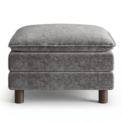 Arale 31'' Chenille Upholstered Modular Ottoman