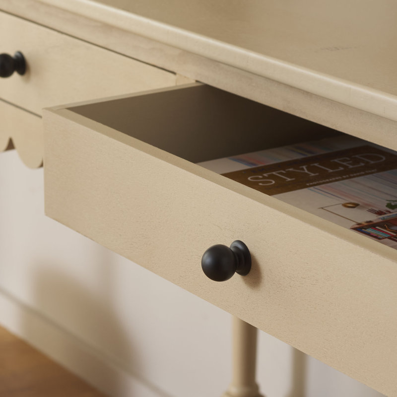 Bureau 2 tiroirs Branden, Naturel