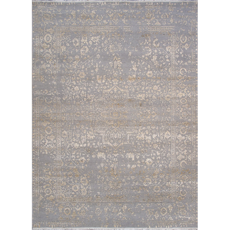 Transitional Grey/Gold Area Rug
