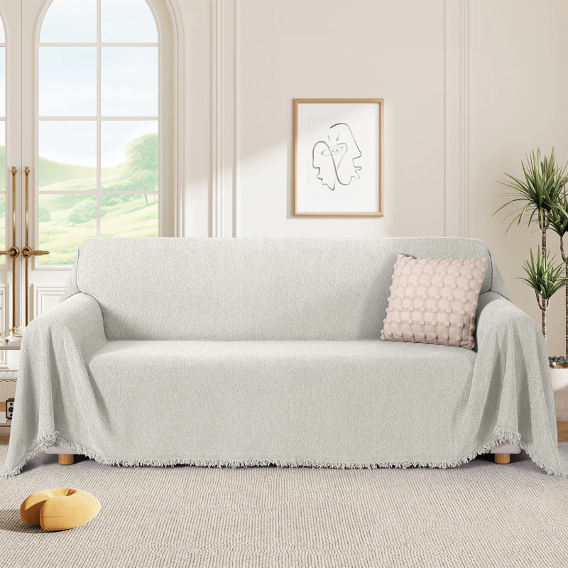 Wald Soft Sofa Cover,Washable Sectional Slipcover,Durable Sofa Blanket Couch Cover,Pet Friendly Bed Cover