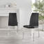 Alezzo Modern High Gloss Extendable Dining Table Set with 8 Soft Touch Faux Leather Dining Chairs-86712667