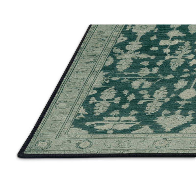 Tapis gris lavable à la machine, Carré 7 pi