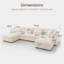 Canapé modulaire en nuage avec rangement Bouley Beige-913830458