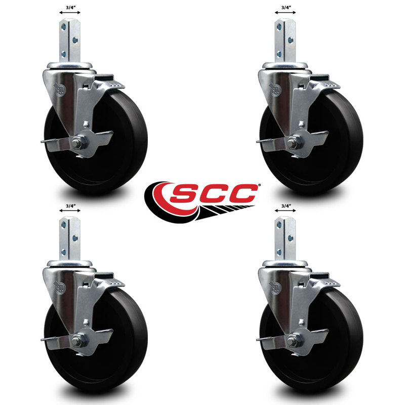 Regency 600CASTPRE4P Replacement Caster Set with Brakes - SCC