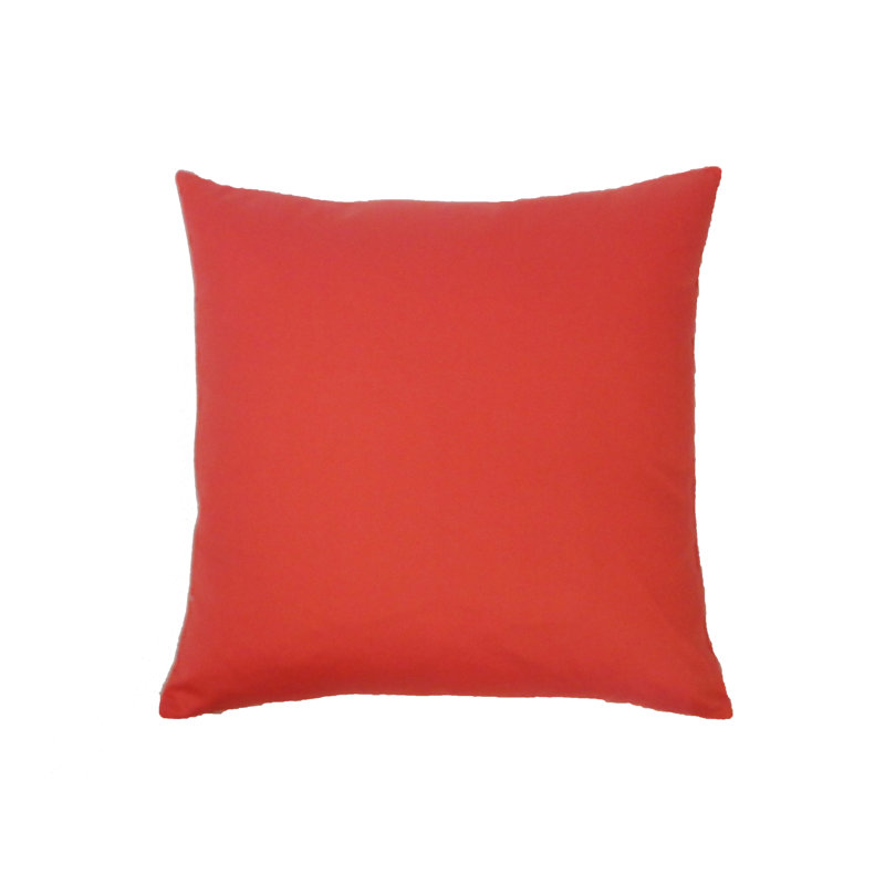 Housse de coussin d'extérieur carré Georgia, Corail, 16 po x 16 po