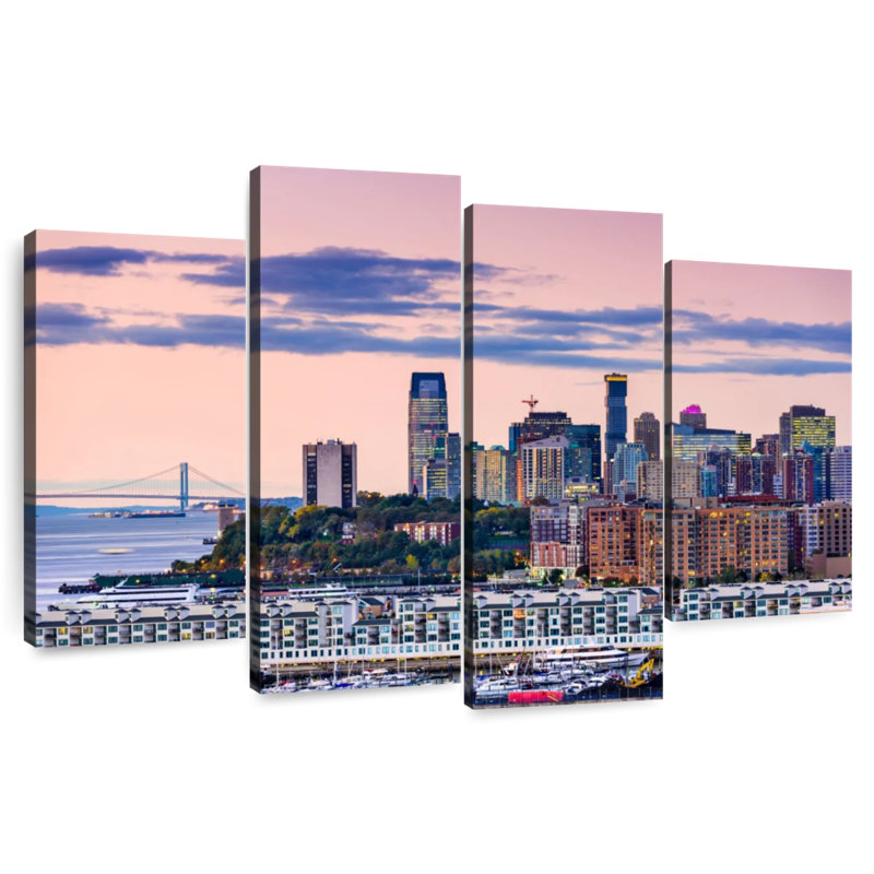 Hannes Jersey City Skyline, H 22 po x l 36 po