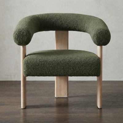  Upholstered Barrel Accent Chair Armchair