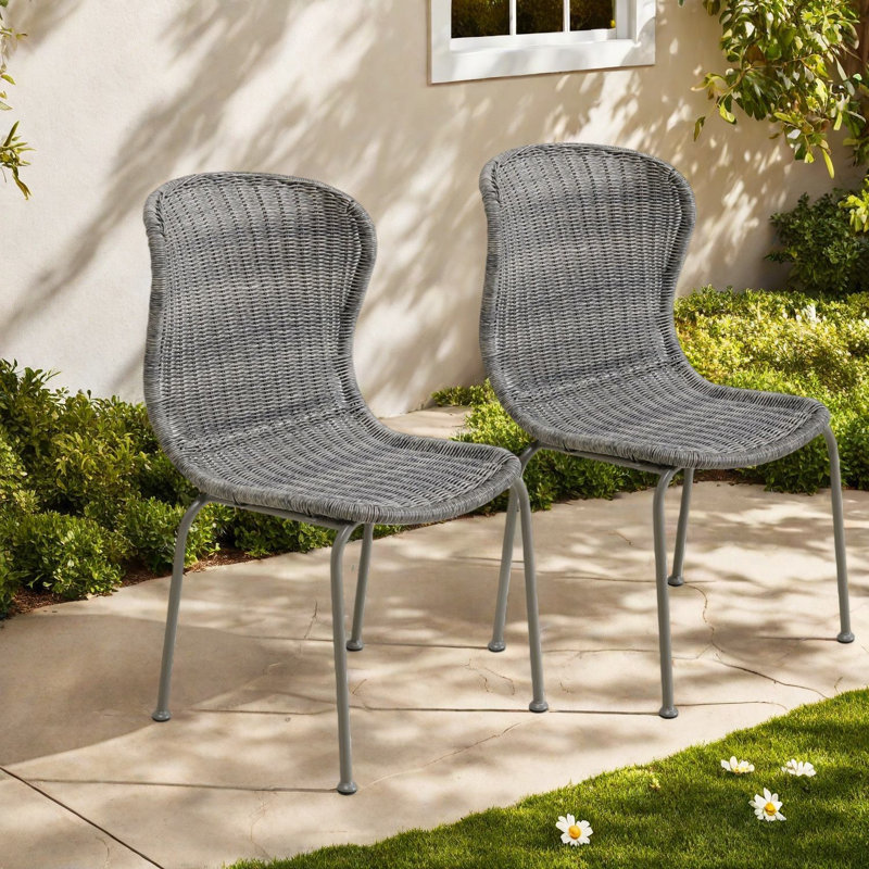 Ensemble de 2 chaises d'extérieur Modern
