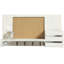 Wall Mail Storage Organiser with Key Hooks and Corkboard