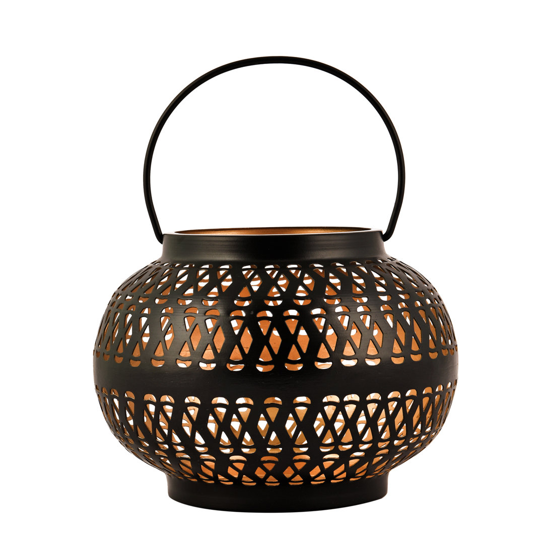 5.5'' H Metal Tabletop Lantern Bungalow Rose