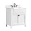 Abramowitz 30'' Freestanding Single Bathroom Vanity with Engineered Stone Top
