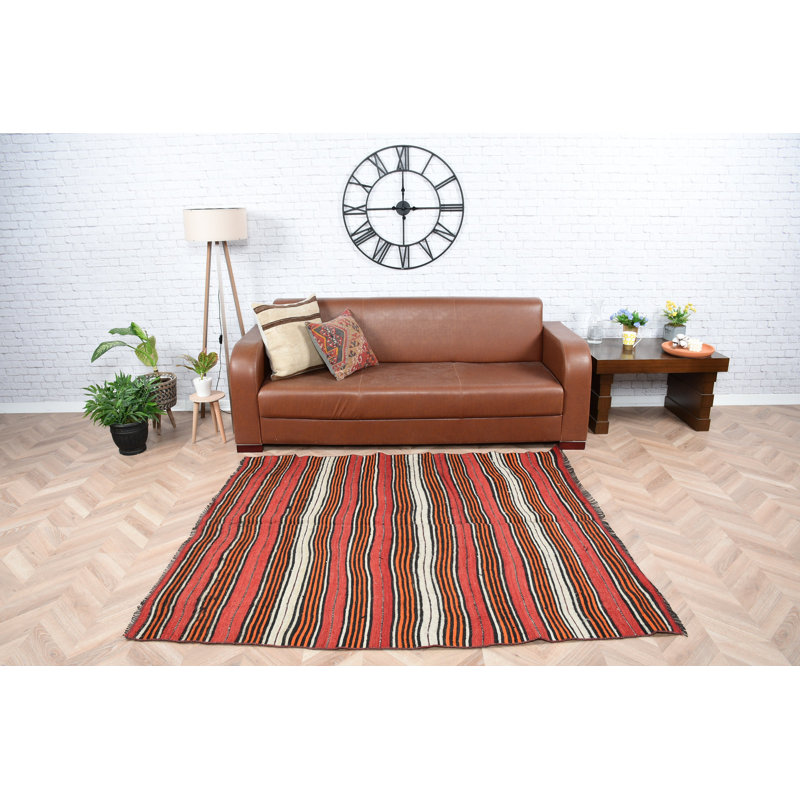 Tapis turc rétro tissé à la main idéal pour le salon et la chambre à coucher