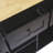 Drop Kitchen Cart With Internal Shelves And Smooth Mobility, Black Cart, Black. 3 Drawers, Cabinet Removable Shelves, For Dinning Room Beyond-1134467763