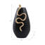 Vase courbé Mercer41, noir / or-750419542
