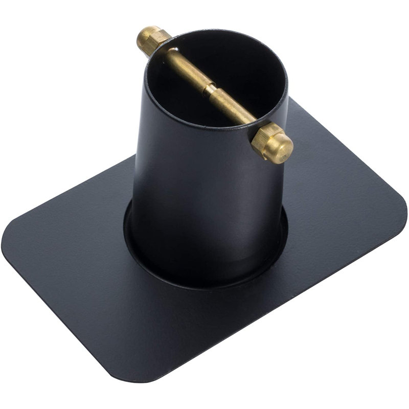 Metal Brass Bolt Gutter Adapter Kit Rain Chain Installation, Standard, Black