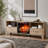 23 Inch Infrared  Heating Electric Fireplace Insert, With Log Set & Realistic Flame, Remote Control With Timer, Overheating Protection