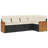 Vidaxl Garden Sofa Set Black, Cream White