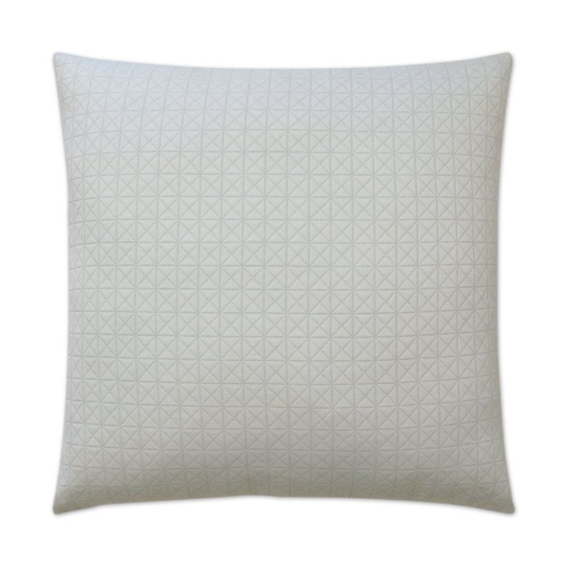 Diamante Geometric Reversible Throw Pillow, Silver, Square 20"