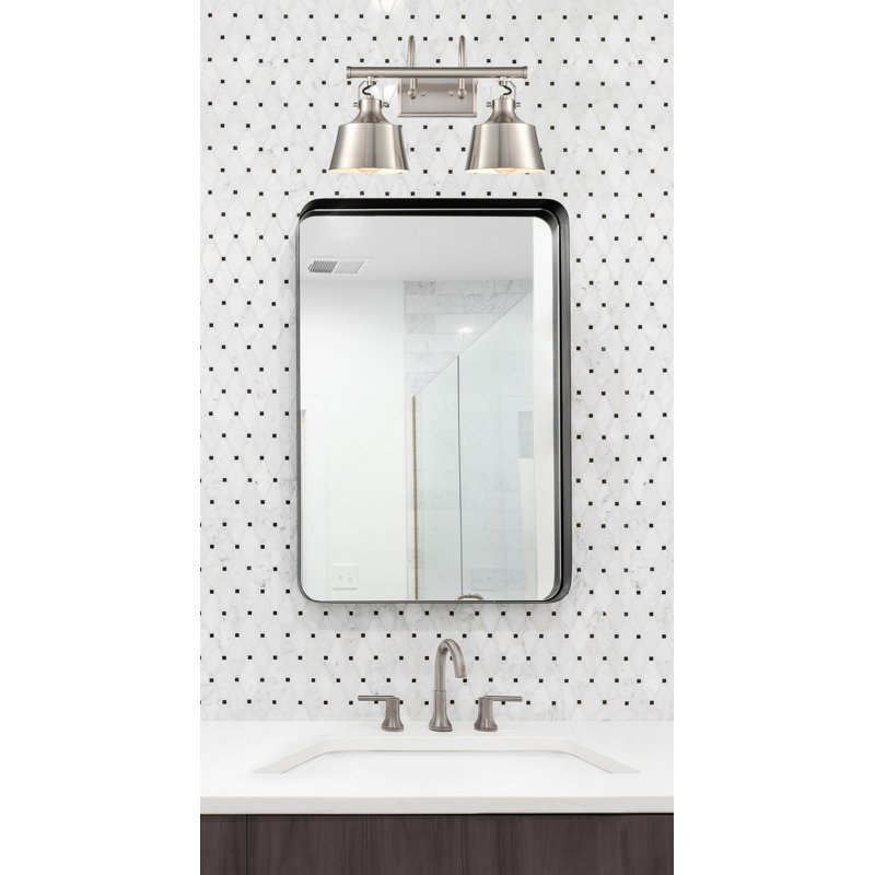 Deming 2 - Light Dimmable Vanity Light, Brushed Satin Nickel