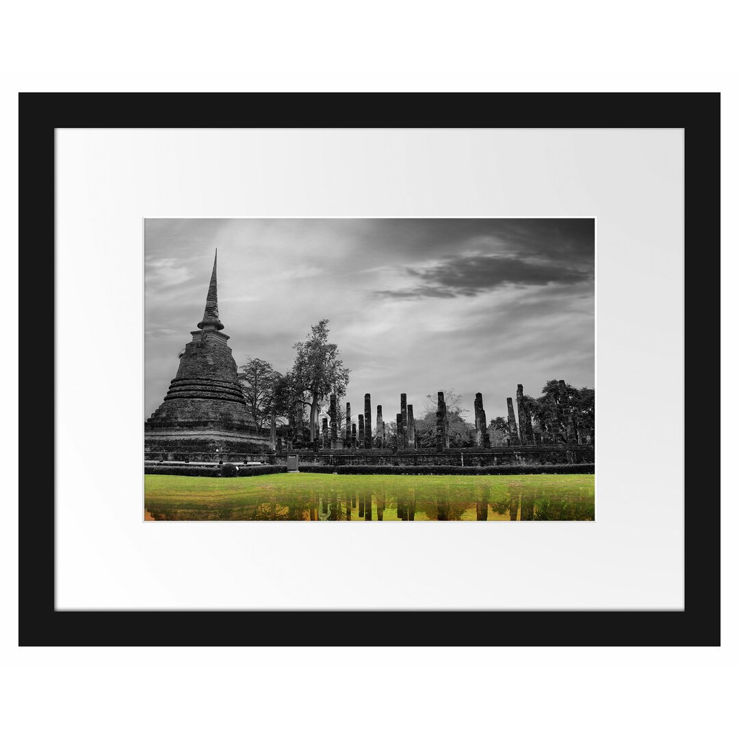 Gerahmtes Poster Atemberaubender Buddha Tempel