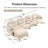 Basic Sectional Sofa, Modular  Sofa L-Shaped Couch With Ottoman,Soft Chenille Fabric,Ergonomic Design,Tufted Cushion Backrest Design-1041250450