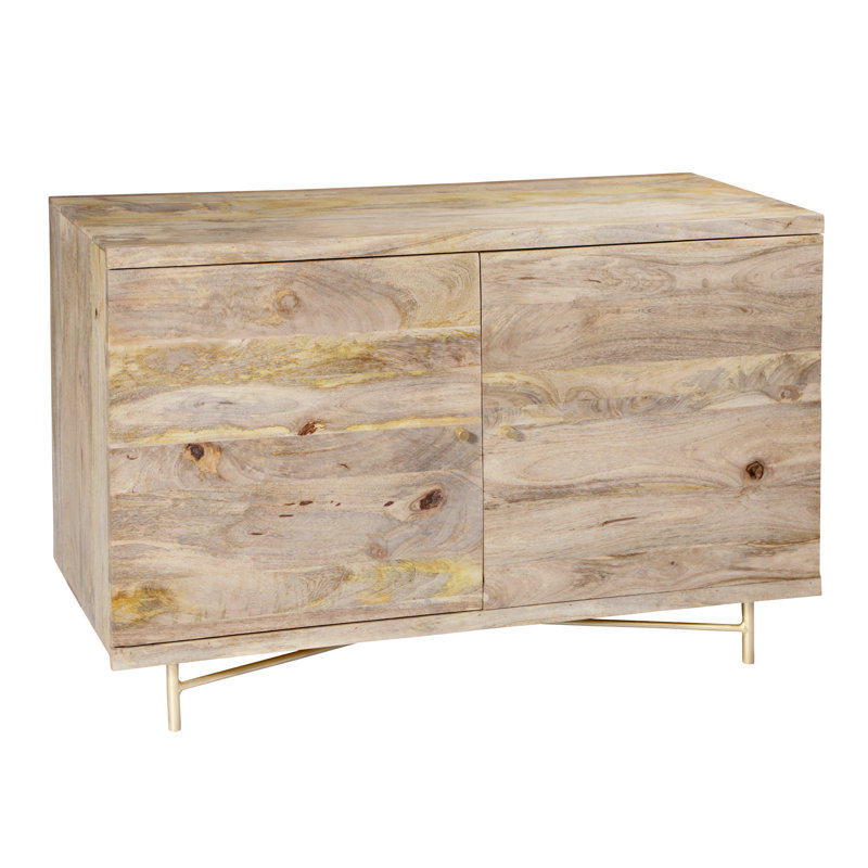 Miser 112cm Solid Wood Sideboard, Natural