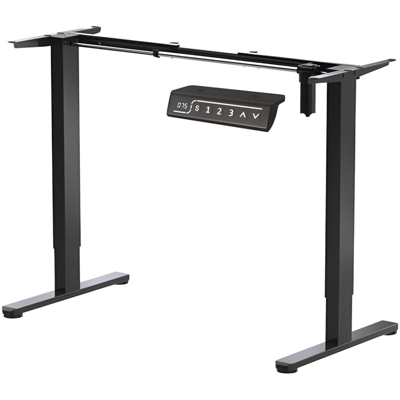 Electric Height Adjustable Standing Desk Frame With Memory Control Panel, Ergonomic Sit Stand Workstation Base For Home And Office