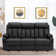 Zhanea Power Reclining Sofa with Heat and Massage,  3-Seat Dual Recliner Sofa