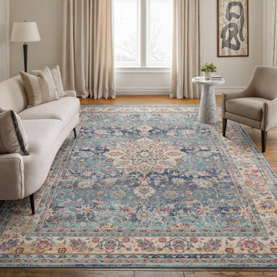 Boynton Blue/Beige/Pink Rug