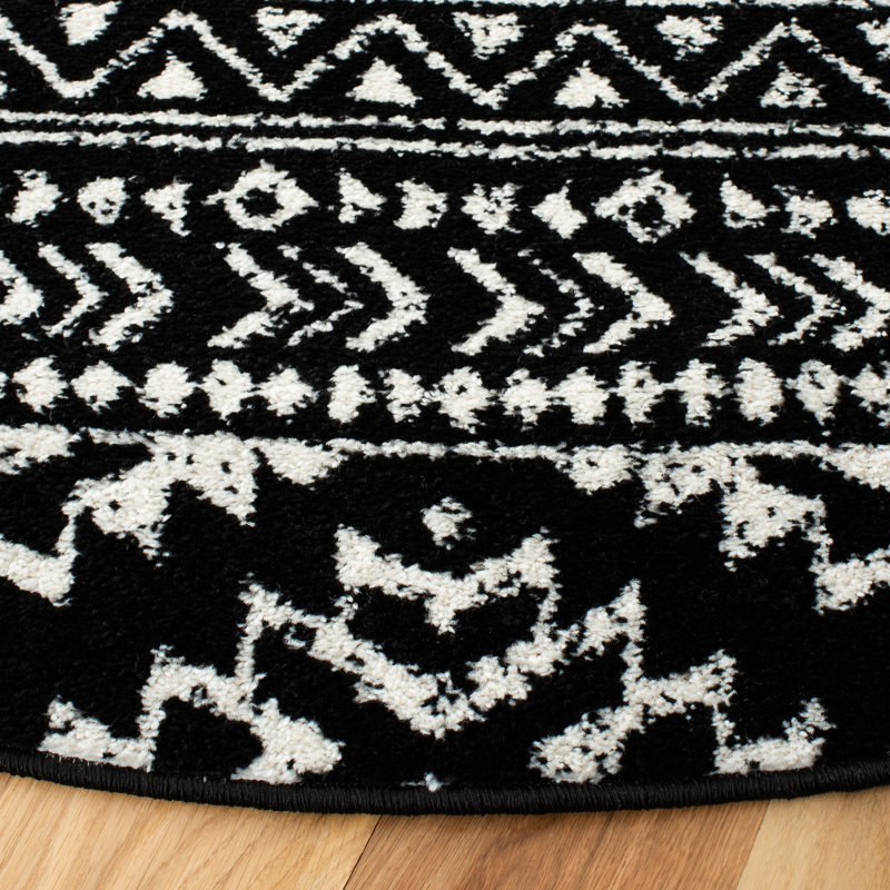 Cobos Performance Geometric Pattern Rug, Rond 5 pi