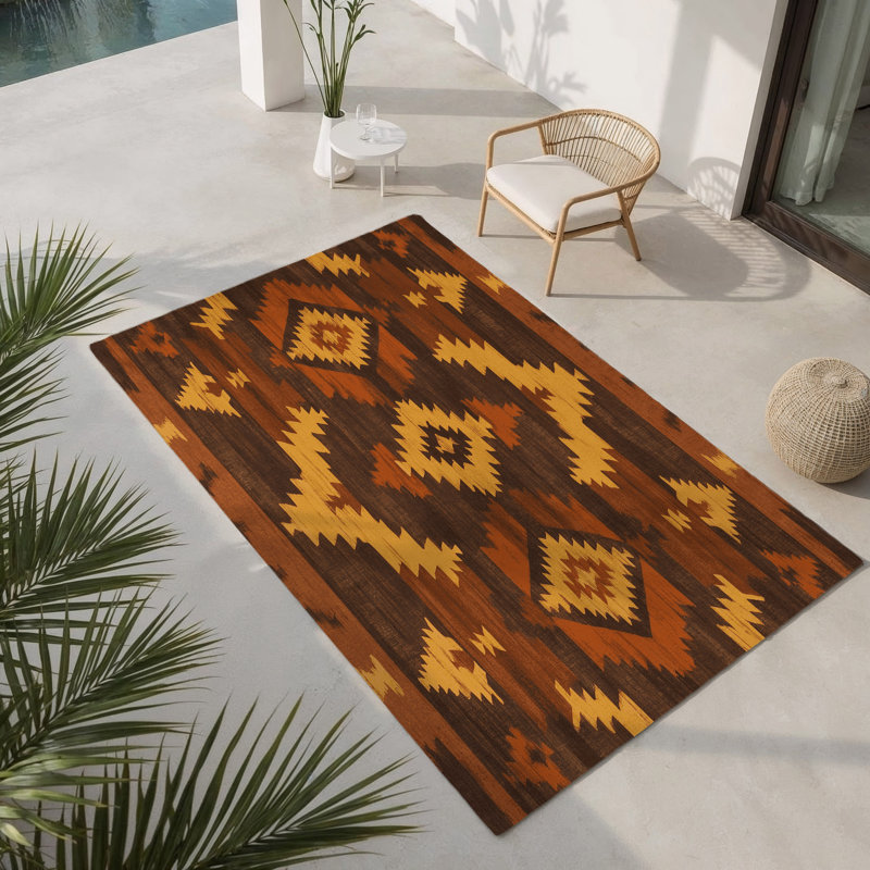Tapis intérieur et extérieur Spirit Dancer, Rectangulaire 8 pi x 10 pi