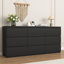 Commode 9 tiroirs sans poignée, commode moderne en bois mat pour la chambre à coucher, commode de rangement pour le salon, le couloir, le vestibule-830240557