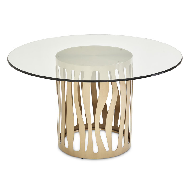 La Rachelle Round Glass Dining Table
