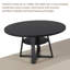 Table de salle à manger ronde pour 4 à 6 personnes, table de cuisine de ferme avec rangement, tables de salle à manger circulaires pour la cuisine et la salle à manger-1273145774