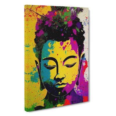 Buddha Splashed No.5 - Wrapped Canvas