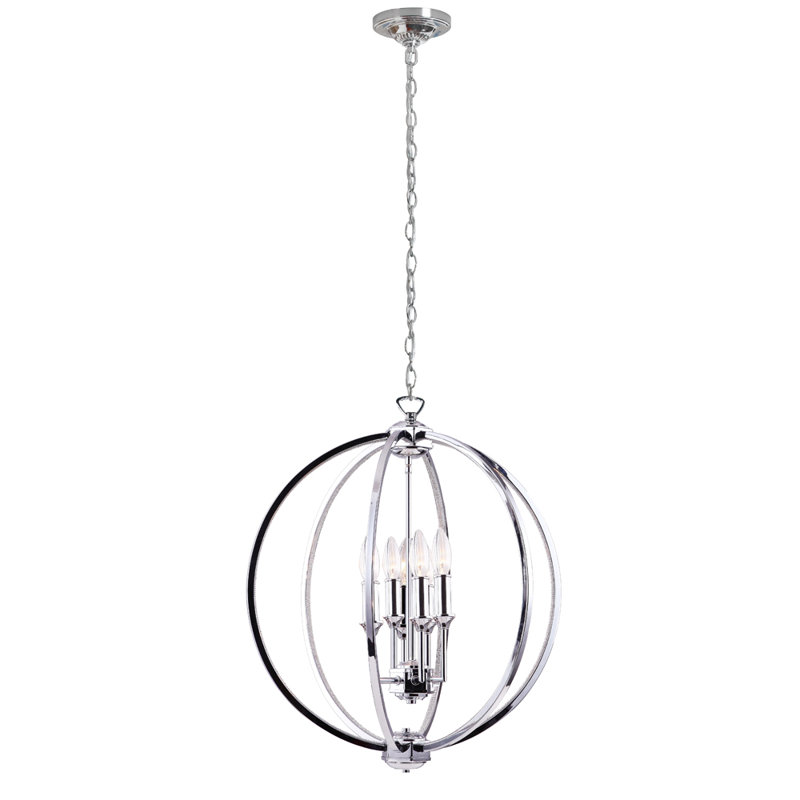 Karland 6 Light Candle Style Globe Chandelier
