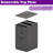 66.93" L Shaped Executive Standing Desk With File Cabinet-626097632