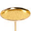 2P, table d'appoint réglable, petite table à thé Martini, doré, table de bout décorative en marbre naturel pour présentation et rangement