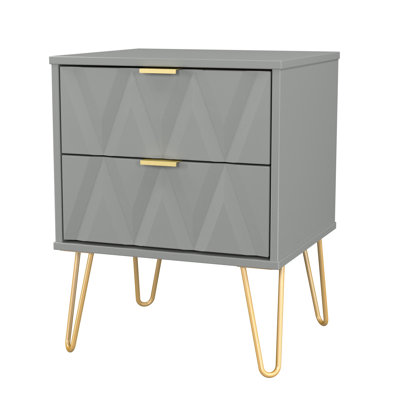 45cm W Manufactured Wood Bedside Table