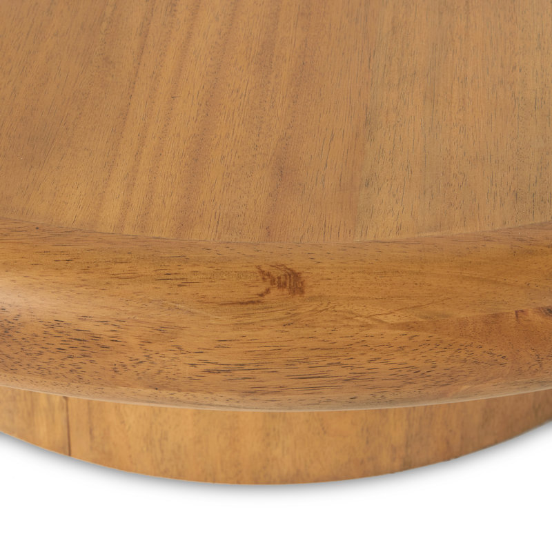 Zach Solid Wood Coffee Table, Burnished Parawood