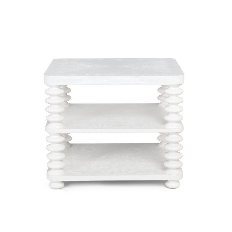 Oak Bluffs End Table, Whitewash