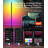 Smart RGB Floor Lamp With Bluetooth Control, 16 Million Colours, 3-Sided Lighting, Music Sync, Voice Assistant Compatible, Adjustable Brightness, Aluminum Base, Silicone Design