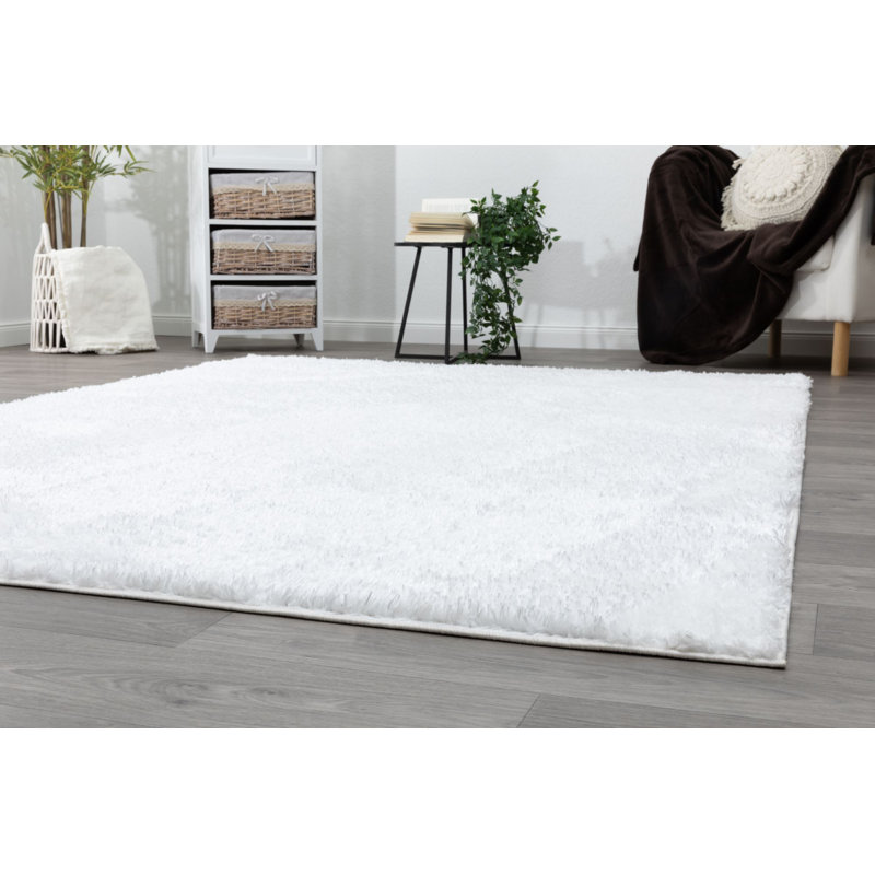 Janiqua Solid Colour Shag Area Rug, Runner 160 x 230 cm