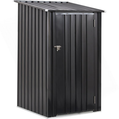 Outdoor Storage Shed, 3 X 3 FT Metal Steel Garden Shed With Single Lockable Door, Small Shed Outdoor Steel Utility Tool Shed For Backyard Patio Garden Lawn
