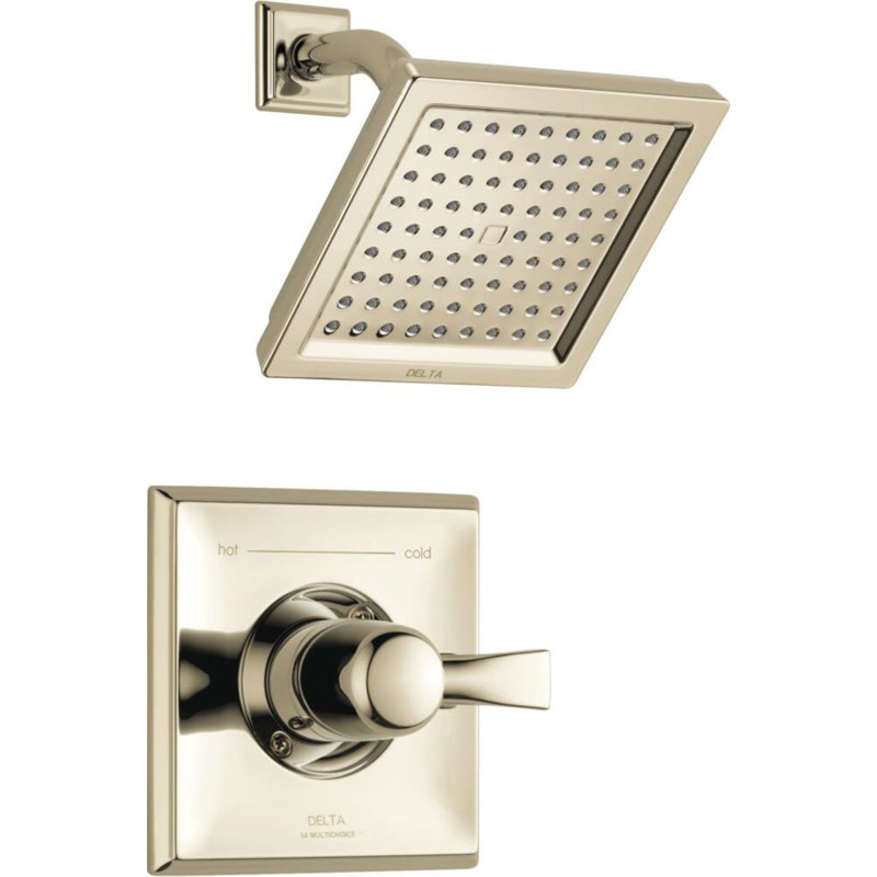 Dryden 14 Series Single-Function Shower Faucet Set, Shower Valve Trim Kit, Brilliance Polished Nickel