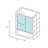 Langham 60" H Frameless Tub Door-18009270