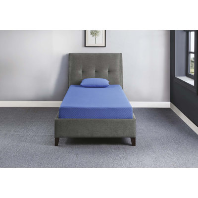 7Inch Mattress And Pillow Set Breathable Fabric Gel-Infused Memory Foam Mattress, Mattress In A Box