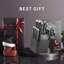 Nanfang Brothers Damascus Steel Knife Block Set