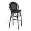 Tabouret de bar Abode en filet de polypropylène noir avec structure noire - ensemble de 1-417843021